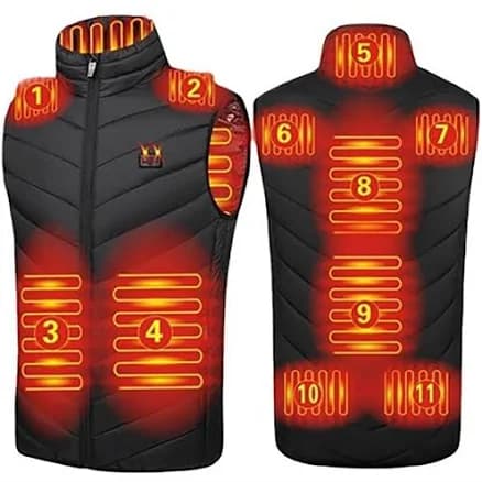 Heated Vest for Outdoor Motorcycle Camping Fishing Skiing