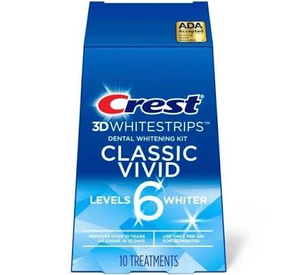 Crest 3D Whitestrips Vivid Plus Teeth Whitening Strip Kit