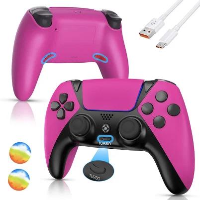 PC Controller for Amazon Luna & Steam Game, Enhanced Ymir Wireless Bluetooth Controller for PlayStation 4 with Turbo/Programming/Hall Joysticks