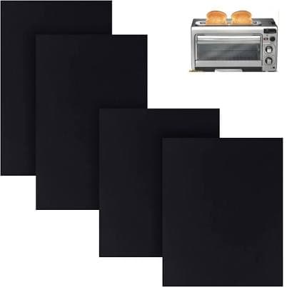 Square Air Fryer Liners Reusable Baking Mat Compatible with Hamilton Beach 2-in-1 Countertop Toaster Oven, Teflon Sheets for Hamilton Beach 31156