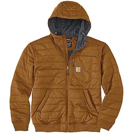 Carhartt Men's Rain Defender Relaxed Fit Lightweight Insulated Hooded Jacket