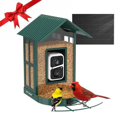 Soliom Waterproof Smart AI Solar Bird Feeder with Camera