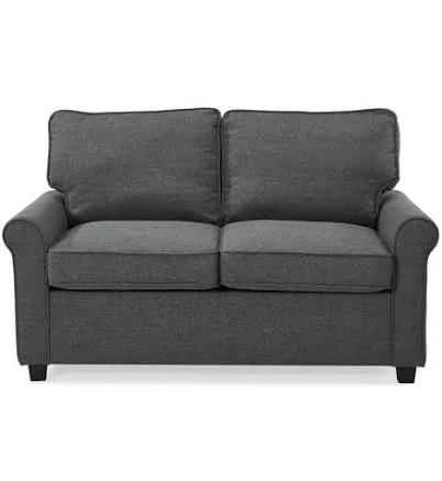 Mainstays Traditional Loveseat Sleeper with Memory Foam Mattress