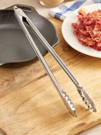 The Vermont Country Store Stainless-Steel Locking Kitchen Tongs