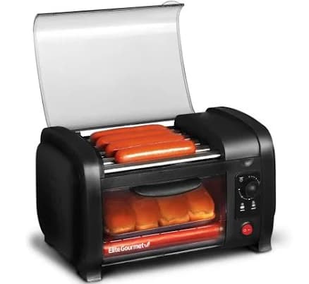 Elite Cuisine Hot Dog Roller and Toaster Oven
