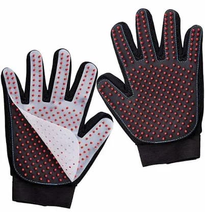 Katziela Silicone Pet Grooming Glove Premium Five-Finger Brush for Dogs and Cats
