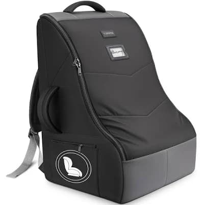 YOREPEK Padded Car Seat Travel Bag for Airplane Travel Compatible with Chicco, Britax, Nuna Rava, Sturdy Car Seat Backpack for Airport with