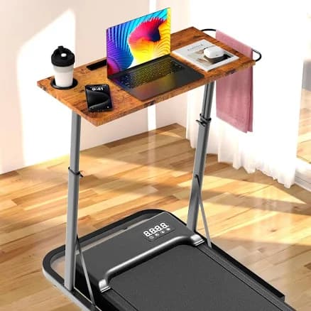Adjustable Standing Desk for Walking Pad Treadmill, Desk for Cycling/Bike, Workstation Standing Desk for Treadmill Cycling, Trainer Stand Table for