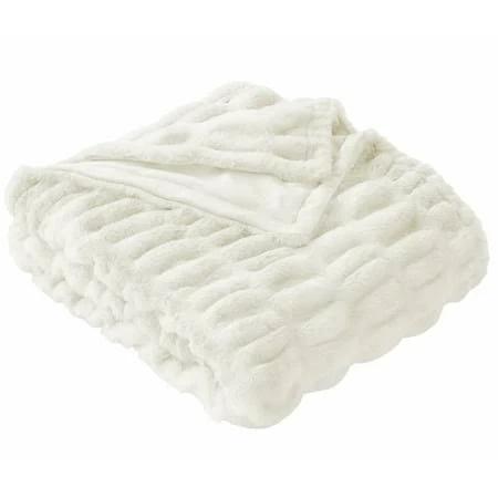 Better Homes & Gardens Ruched Faux Fur Throw