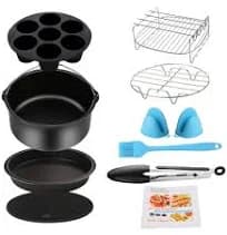 Air Fryer Accessories 9PCS for Gowise Gourmia Cozyna Ninja Air Fryer Fit all 3.7QT