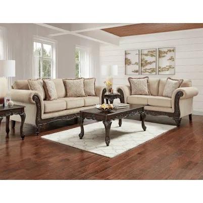 Roundhill Furniture Hernen 5-Piece Living Room Set