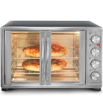 Elite Gourmet 2-Door Oven with Rotisserie and Convection