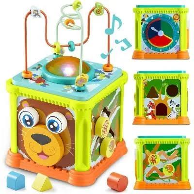 Joyfy Wooden Activity Cube