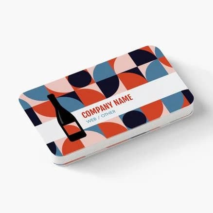 Custom Rounded Corner Business Cards | 50 qty | VistaPrint | Design: Pink, Beer, Wine & Liquor, Food & Beverage, Styles & Themes, Industry