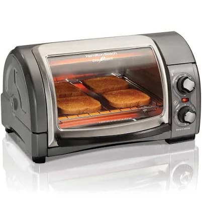 Hamilton Beach 4 Slice Easy Reach Toaster Oven with Roll Top Door
