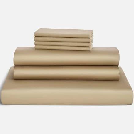 Soft Cotton Sateen Sheet Bundle - Fitted Sheet, Flat Sheet, Duvet & Pillowcases size Twin XL in Clove | Best Sheets by Brooklinen
