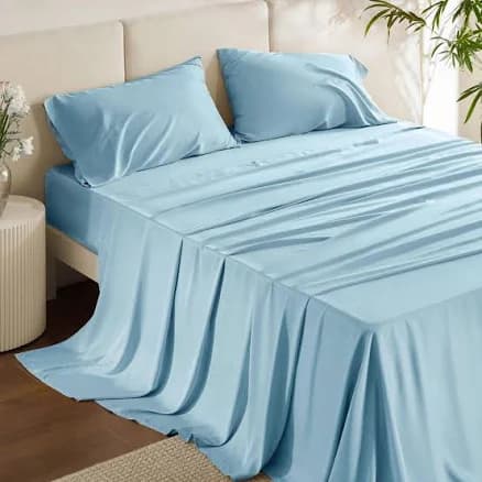 Bedsure Sheet Set Cooling Sheets Rayon Derived from Bamboo