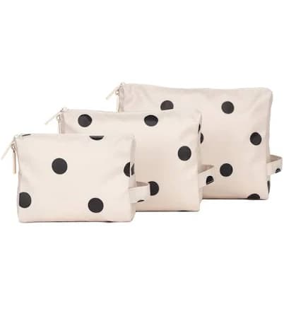 Calpak Water Resistant Zippered Pouch Set