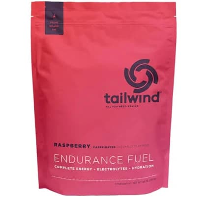 Tailwind Nutrition Endurance Fuel - Raspberry Buzz, w/Caffeine (12 Individual Serving Packets)