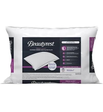 Beautyrest Fresh Sleep Memory Foam Cluster Standard Pillow
