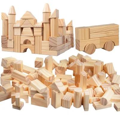 Right Track Toys Wooden Building Block Set