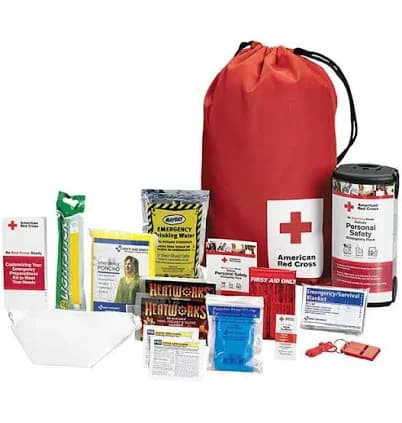 American Red Cross Deluxe Personal Safety Emergency Pack with Bag