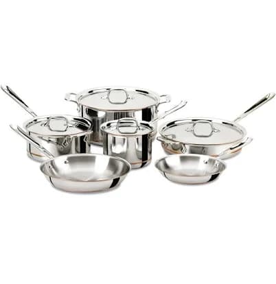 All Clad Copper Core Cookware Set 10 Piece
