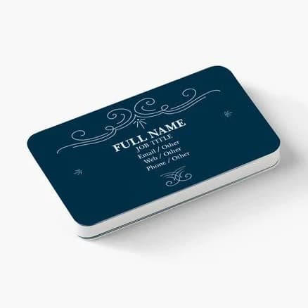 Custom Rounded Corner Business Cards | 50 qty | VistaPrint | Design: Blue, Business Services, Styles & Themes, Industry, Law, Public Safety & Politics
