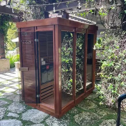 Smartmak 2-4 Person Outdoor Traditional Steam Sauna Modern Box Sauna