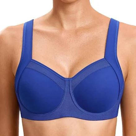 Syrokan Women's High Support Underwire Racerback Sports Bra