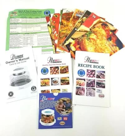 NuWave Oven Instruction Manual/Cookbook, Recipe Cards, Quick & Easy Guide & DVD