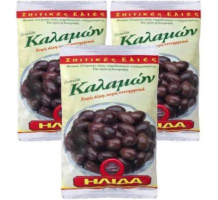 Kalamata Olives 3X250G Greek Products Online