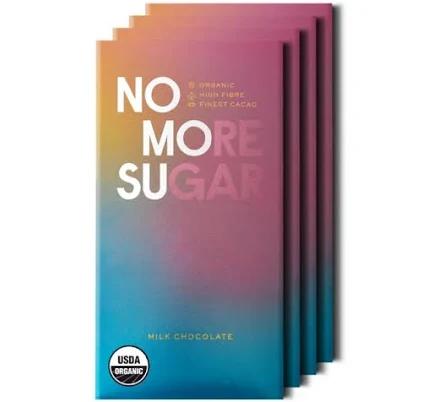 NOMOSU Milk Chocolate Bars No Sugar Added Organic Treat with No Artificial Sweeteners