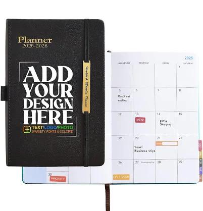 Customizable Planner Jan 2025-Jun 2026 for Personalized Planning Experience - Stay Organized and Achieve Goals with Monthly and Weekly Pages, and