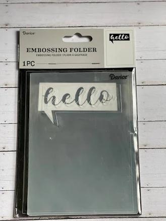 Hello Talk Bubble Embossing Folder