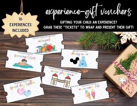 Experience Coupon Voucher Ticket | Experience Gifts for Kids | Digital Download | Printable Experience Gift to Wrap