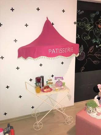 Personalized Canopy, Hanging Play Tent, Customized Kids Teepee, Canopy Bedding, Patisserie Play Corner, Lemonate stand, Kids baldachin