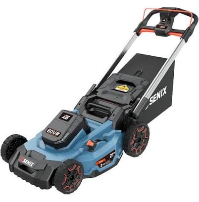 SENIX 60 Volt 60-Volt 21-in Cordless Push Lawn Mower LPPX6-H