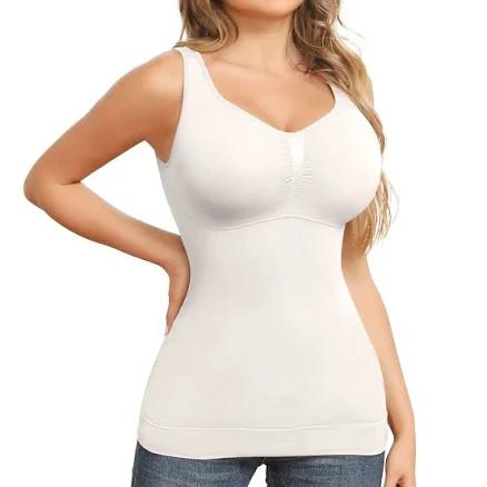 Ellareese Women's Padded Shapewear Camisoles with Built-in Bra