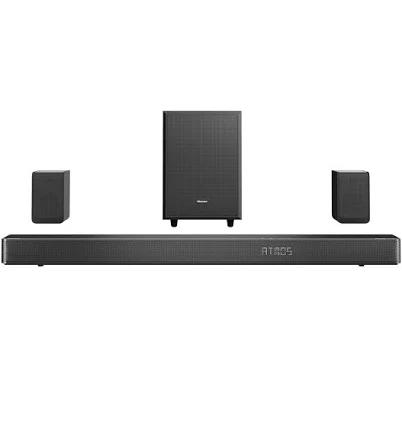 Hisense Soundbar with Wireless Rear Satellite Speakers and Wireless Subwoofer