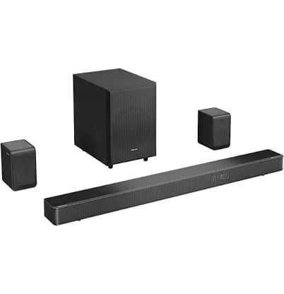 Hisense Soundbar with Wireless Rear Satellite Speakers and Wireless Subwoofer