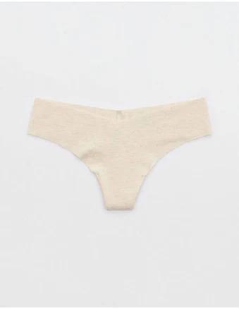 Aerie Women's Superchill No Show Cotton Thong Underwear