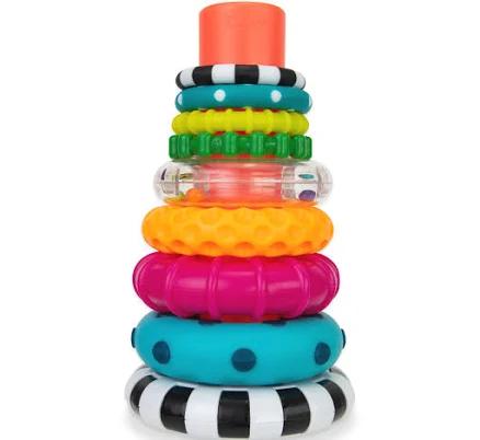 Sassy Stacks of Circles Stacking Ring Stem Learning Toy