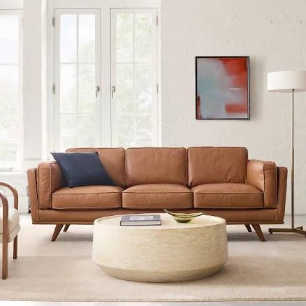 West Elm Zander 90" Sofa Leather