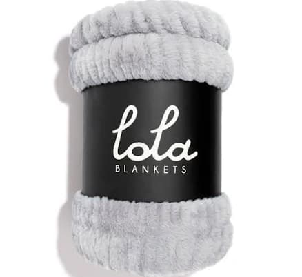 Lola Blankets Moonbeam Faux Fur Blanket