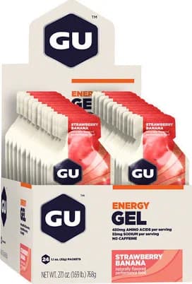 GU Energy Gel, Strawberry Banana / Box of 24
