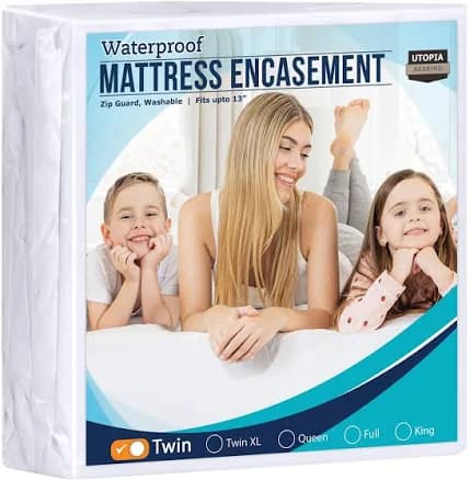 Utopia Bedding Waterproof Zippered Mattress Encasement