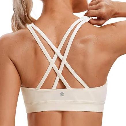 CRZ YOGA Women's Cross Back Sports Bra