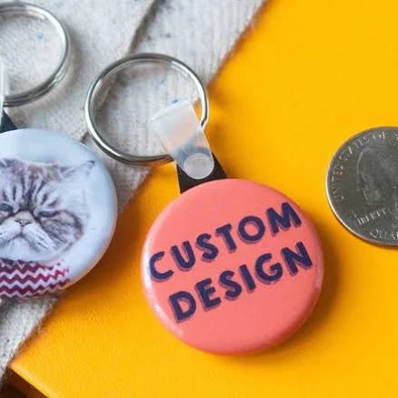 Personalized Photo and Text Keychain