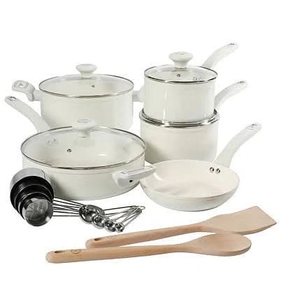 Martha Stewart 19-Pc. Non-Stick Cookware Set